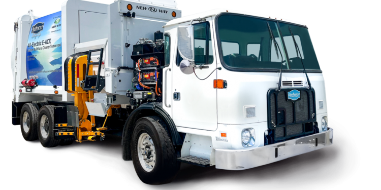 Autocar testing electric refuse truck