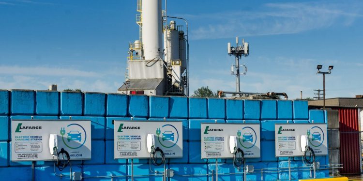 Lafarge Installs First of 100 EV Charging Stations for Light-Duty Fleet